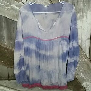 Live Happy by Natural Life purple tunic-size L/XL